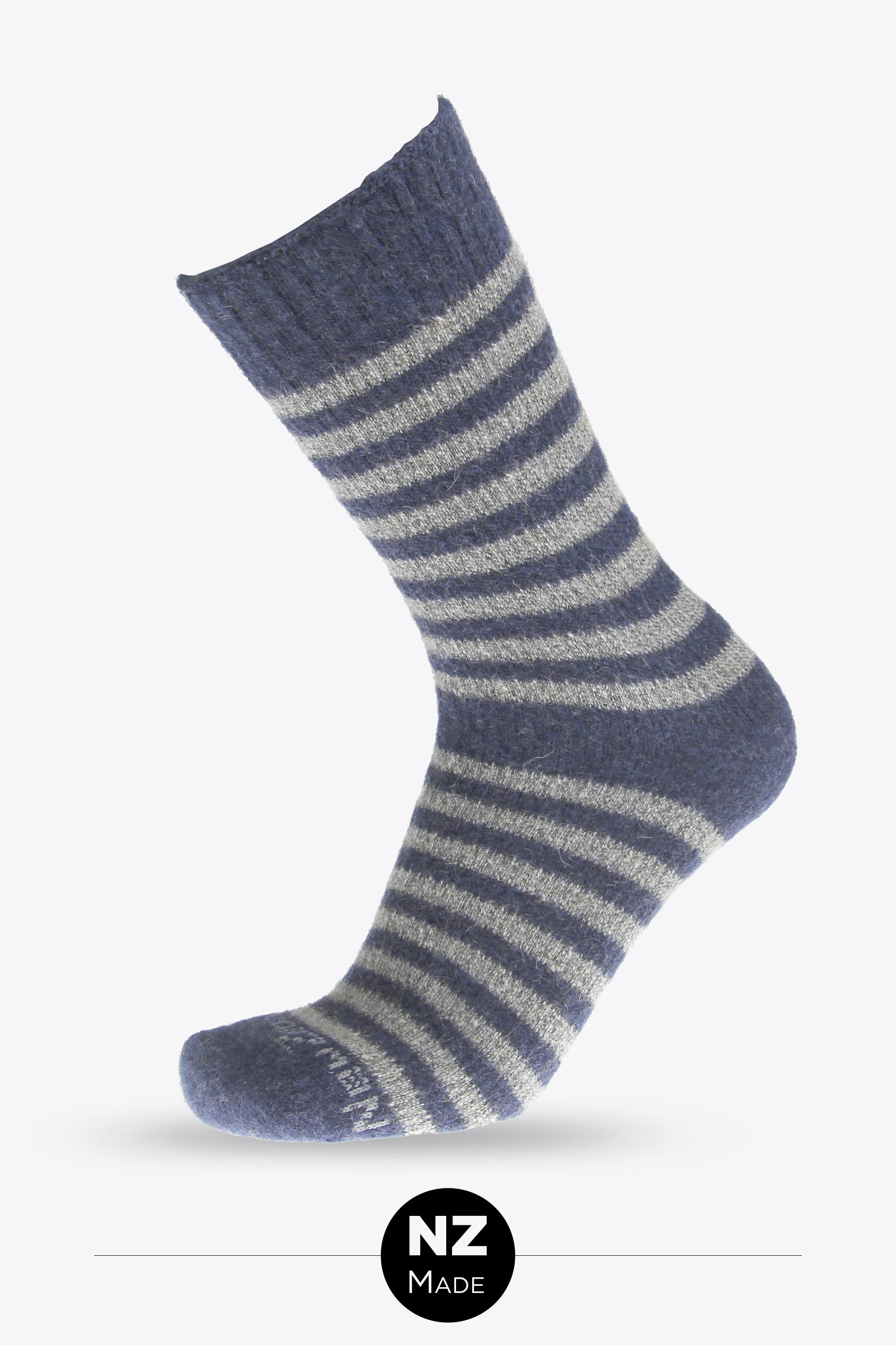 Possum Stripe - denim/natural